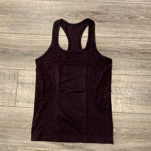 Deep purple lululemon swiftly tank